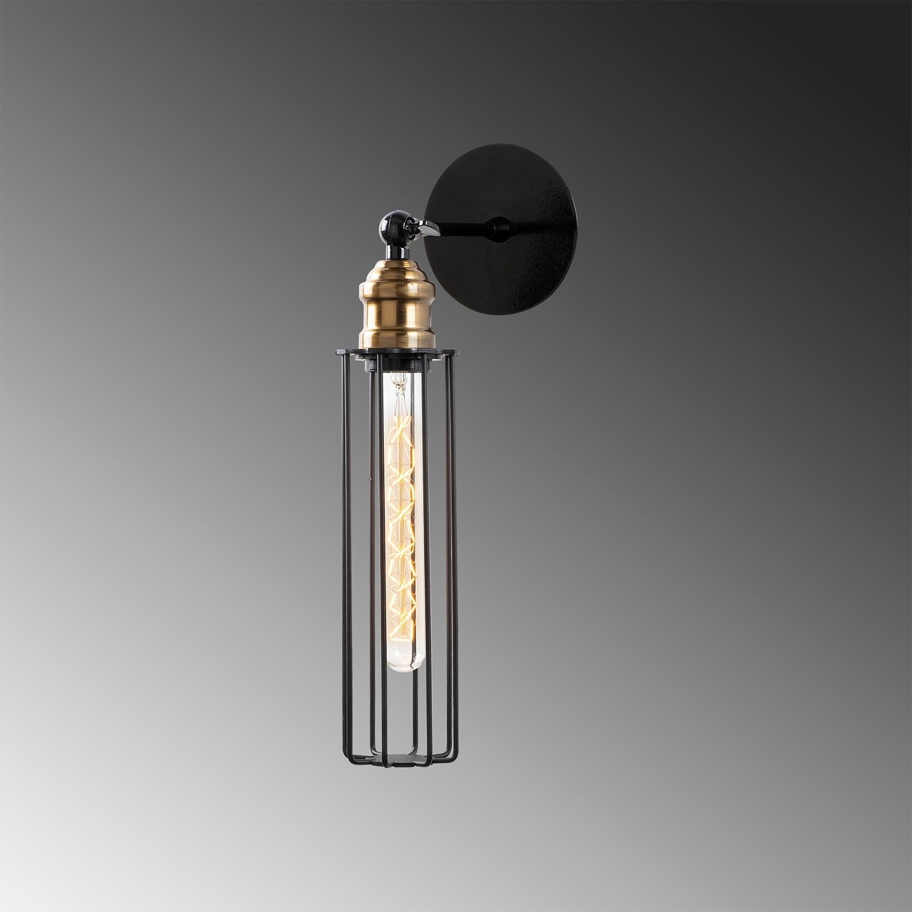 Aplica de perete, Zumra - 705-A, Sheen, 8 x 16 x 40 cm, 1 x E27, 40W, negru - imagine 7